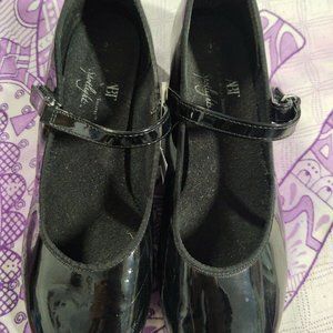 Girls ABT Spotlight Tap Dance Shoes Size 2.5 M blk